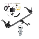 Reese Trailer Tow Hitch For 18-23 KIA Rio Complete Package w/ Wiring Draw Bar and 1-7/8" Ball