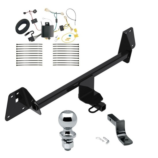 Reese Trailer Tow Hitch For 16-19 Toyota Prius Complete Package w/ Wiring Draw Bar and 2" Ball