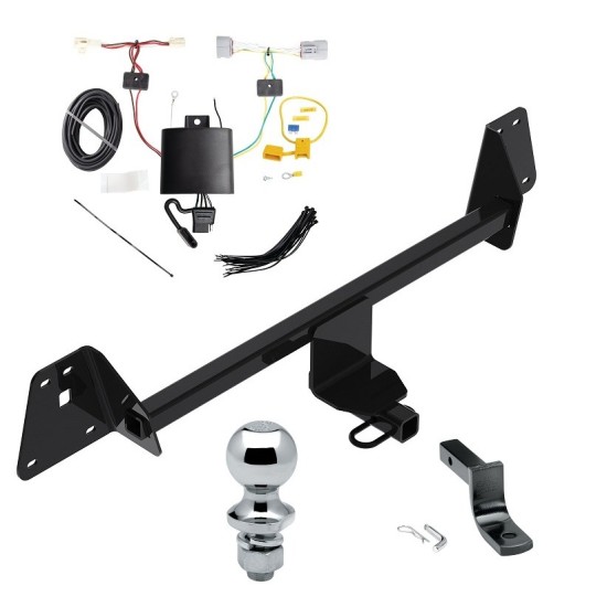 Reese Trailer Tow Hitch For 17-22 Toyota Prius Prime Complete Package w/ Wiring Draw Bar and 1-7/8" Ball