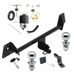 Reese Trailer Tow Hitch For 17-22 Toyota Prius Prime Deluxe Package Wiring 2" and 1-7/8" Ball and Lock