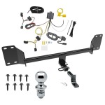 Reese Trailer Tow Hitch For 18-22 Honda Accord Complete Package w/ Wiring Draw Bar and 1-7/8" Ball