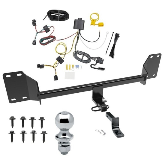 Reese Trailer Tow Hitch For 18-22 Honda Accord Complete Package w/ Wiring Draw Bar and 1-7/8" Ball