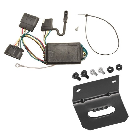 Reese Trailer Wiring and Bracket For 04-12 Chevrolet Colorado GMC Canyon 06-08 Isuzu i-280 i-290 i-350 i-370 Plug & Play 4-Flat Harness