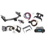 Trailer Hitch Tow Package Prodigy P3 Brake Control For 14-18 Chevrolet Silverado GMC Sierra 1500 w/ 7-Way RV Wiring 2" Drop Mount 2" Ball Class 4 2" Receiver Reese Tekonsha