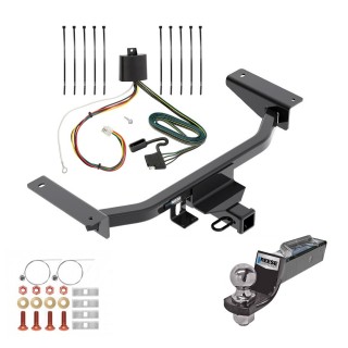 Tow Package For 16-23 Mazda CX-9 Trailer Hitch w/ Wiring 2" Drop Mount 2" Ball 2" Receiver Reese