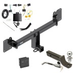 Reese Trailer Tow Hitch For 17-24 Jaguar F-Pace Deluxe Package Wiring 2" Ball Mount and Lock