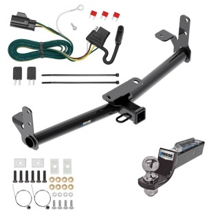 Tow Package For 07-09 Chevrolet Equinox Pontiac Torrent Trailer Hitch w/ Wiring 2" Drop Mount 2" Ball 2" Receiver Reese