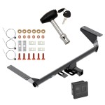 Reese Trailer Tow Hitch For 17-23 Chrysler Pacifica 20-23 Voyager 22-23 Grand Caravan Except Hybrid w/ Security Lock Pin Key + Cover