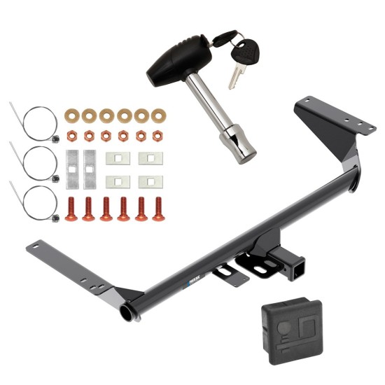 Reese Trailer Tow Hitch For 17-23 Chrysler Pacifica 20-23 Voyager 22-23 Grand Caravan Except Hybrid w/ Security Lock Pin Key + Cover