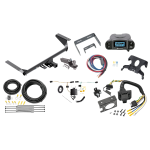 Trailer Hitch Tow Package Prodigy P3 Brake Control For 21-23 Chrysler Pacifica Except Hybrid w/ 7-Way RV Wiring 2" Drop Mount 2" Ball Class 3 2" Receiver Reese Tekonsha