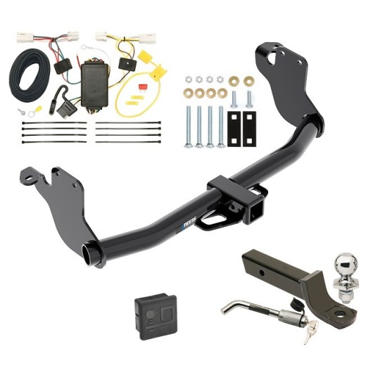 Reese Trailer Tow Hitch For 11-19 Mitsubishi Outlander Sport 11-24 RVR Deluxe Package Wiring 2" Ball Mount and Lock