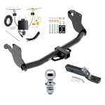 Reese Trailer Tow Hitch For 20-24 Mitsubishi Outlander Sport Exc PHEV 2" Receiver Complete Package w/ Wiring and 1-7/8" Ball