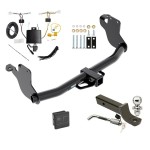 Reese Trailer Tow Hitch For 20-24 Mitsubishi Outlander Sport Exc PHEV Deluxe Package Wiring 2" Ball Mount and Lock