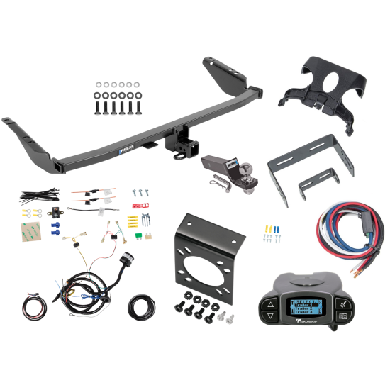 Trailer Hitch Tow Package Prodigy P3 Brake Control For 15-20 Toyota Sienna Except SE w/ 7-Way RV Wiring 2" Drop Mount 2" Ball Class 3 2" Receiver Except SE Reese Tekonsha