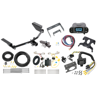 Trailer Hitch Tow Package Prodigy P3 Brake Control For 13-18 Toyota RAV4 w/ 7-Way RV Wiring 2" Drop Mount 2" Ball Class 3 2" Receiver Reese Tekonsha