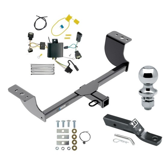 Reese Trailer Tow Hitch For 15-23 Dodge Charger 2" Receiver Complete Package w/ Wiring and 1-7/8" Ball