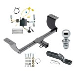 Reese Trailer Tow Hitch For 15-22 Dodge Challenger Except Models w/Quad Tip Exhaust Complete Package w/ Wiring and 1-7/8" Ball