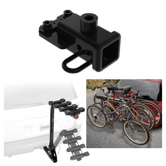 Trailer Hitch w/ 4 Bike Rack For 19-23 RAM 1500 (New Body Style) Approved for Recreational & Offroad Use Carrier for Adult Woman or Child Bicycles Foldable