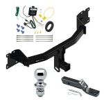 Reese Trailer Tow Hitch For 20-24 Porsche Cayenne 2" Receiver Complete Package w/ Wiring and 1-7/8" Ball