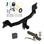 Reese Trailer Tow Hitch For 20-24 Porsche Cayenne Deluxe Package Wiring 2" Ball Mount and Lock