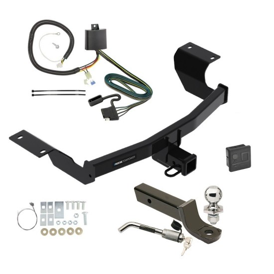 Reese Trailer Tow Hitch For 17-25 Honda CR-V Deluxe Package Wiring 2" Ball Mount and Lock