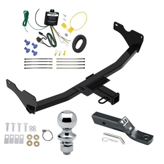 Reese Trailer Tow Hitch For 19-24 Audi Q3 (Except w/Hands-Free Liftgate Sensor) 2" Receiver Complete Package w/ Wiring and 1-7/8" Ball