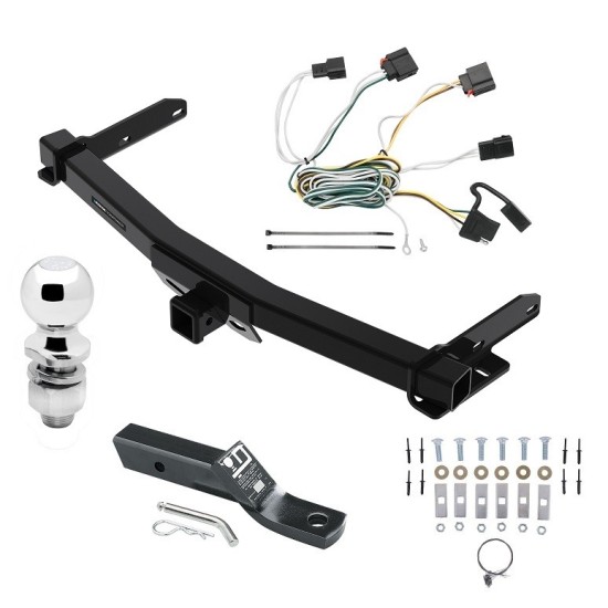 Reese Trailer Tow Hitch For 11-13 Jeep Grand Cherokee w/Removable OEM Fascia Complete Package w/ Wiring and 2" Ball