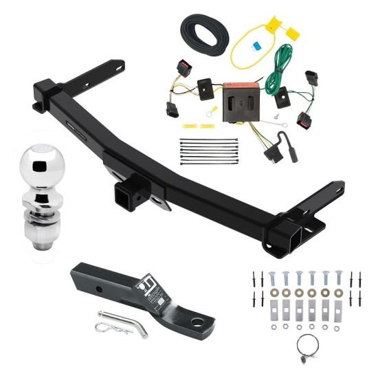 Reese Trailer Tow Hitch For 11-13 Dodge Durango All Styles Complete Package w/ Wiring and 2" Ball