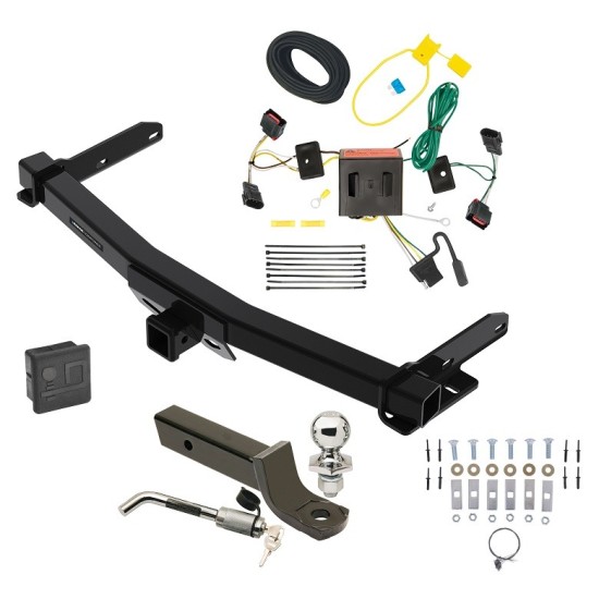 Reese Trailer Tow Hitch For 11-13 Dodge Durango All Styles Deluxe Package Wiring 2" Ball Mount and Lock