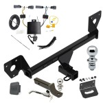 Ultimate Tow Package For 20-24 Buick Encore GX Trailer Hitch w/ Wiring 2" Drop Mount Dual 2" and 1-7/8" Ball Lock Bracket Cover 2" Receiver Reese