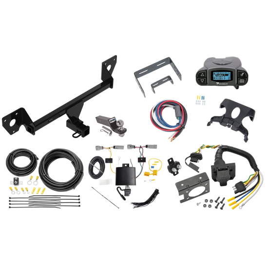 Trailer Hitch Tow Package Prodigy P3 Brake Control For 21-25 Chevrolet Trailblazer Except w/LED Taillights w/ 7-Way RV Wiring 2" Drop Mount 2" Ball Class 3 2" Receiver Reese Tekonsha