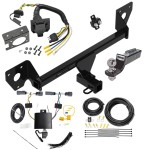 Trailer Hitch Tow Package w/ 7-Way RV Wiring For 20-23 Buick Encore GX w/ 2" Drop Mount 2" Ball Class 3 2" Receiver All Models Reese