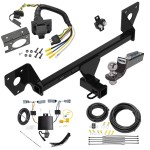 Trailer Hitch Tow Package w/ 7-Way RV Wiring For 21-23 Chevrolet Trailblazer w/LED Taillights w/ 2" Drop Mount 2" Ball Class 3 2" Receiver Reese