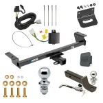 Ultimate Tow Package For 16-22 Lexus RX350 16-21 RX450h Trailer Hitch w/ Wiring 2" Drop Mount Dual 2" and 1-7/8" Ball Lock Bracket Cover 2" Receiver Reese