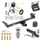 Ultimate Tow Package For 22-22 Lexus RX350 Trailer Hitch w/ Wiring 2" Drop Mount Dual 2" and 1-7/8" Ball Lock Bracket Cover 2" Receiver Reese