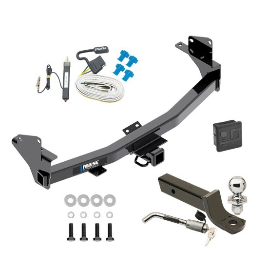 Reese Trailer Tow Hitch For 15-22 Chevrolet Colorado GMC Canyon Deluxe Package Wiring 2" Ball Mount and Lock