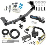 Trailer Hitch Tow Package w/ 7-Way RV Wiring For 15-22 Chevrolet Colorado GMC Canyon w/ 2" Drop Mount 2" Ball Class 4 2" Receiver All Models Reese