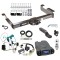 Class 5 10K Trailer Hitch Tow Package Prodigy P3 Brake Control For 00-02 Chevrolet Express GMC Savana 1500 2500 3500 w/ 7-Way RV Wiring 2-5/16" Ball 2" Drop Mount 2" Receiver Reese Tekonsha