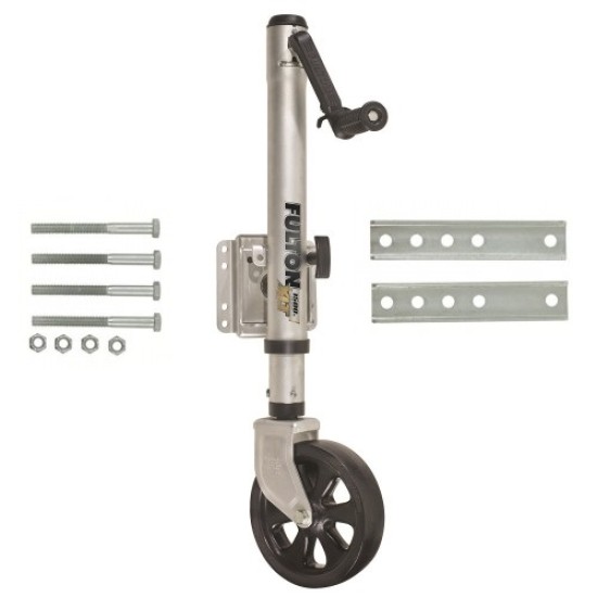 Fulton XLT Trailer Jack Swivel Bolt On, 1,500 lbs. Sidewind TruTurn 360 Castering