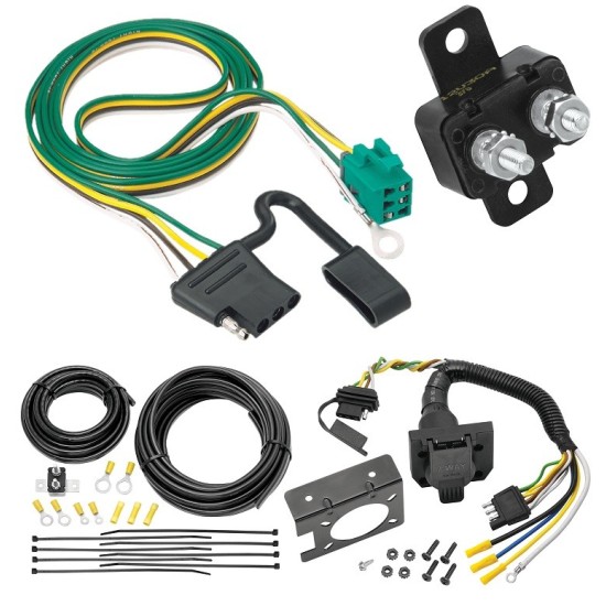 Trailer Hitch 7 Way RV Wiring Kit For 96-03 Chevy Express GMC Savana Plug Prong Pin Brake Control Ready