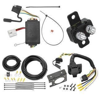  Trailer Hitch 7 Way RV Wiring Kit For 04-07 Toyota Highlander Plug Prong Pin Brake Control Ready