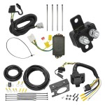 Trailer Hitch 7 Way RV Wiring Kit For 10-22 Lexus RX350 10-21 RX450h Hybrid 18-21 RX350L Plug Prong Pin Brake Control Ready