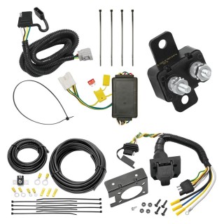 Trailer Hitch 7 Way RV Wiring Kit For 10-22 Lexus RX350 10-21 RX450h Hybrid 18-21 RX350L Plug Prong Pin Brake Control Ready