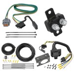 Trailer Hitch 7 Way RV Wiring Kit For 05-21 Nissan Frontier 05-15 Xterra 05-07 Pathfinder 09-12 Suzuki Equator Plug Prong Pin Brake Control Ready