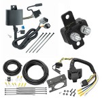 Trailer Hitch 7 Way RV Wiring Kit For 07-24 Kia Sorento V6 13-18 Hyundai Santa Fe 15-21 Sedona 07-12 Veracruz Plug Prong Pin Brake Control Ready