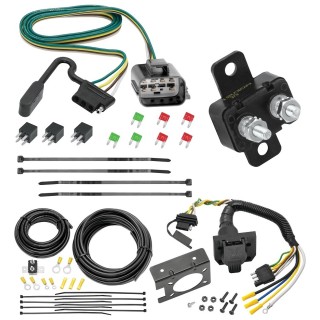 Trailer Hitch 7 Way RV Wiring Kit For 13-17 Buick Enclave Chevy Traverse GMC Acadia Plug Prong Pin Brake Control Ready