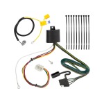 Trailer Wiring and Bracket w/ Light Tester For 16-21 Mitsubishi Outlander except Outlander Sport Plug & Play 4-Flat Harness