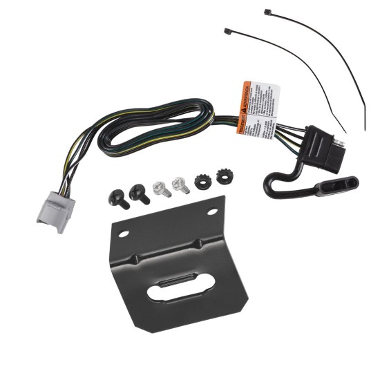  Trailer Wiring and Bracket For 20-24 Toyota Highlander w/Factory Tow Package 4-Flat Harness Plug Play