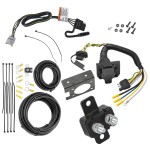  Trailer 7 Way RV Wiring Kit For 20-24 Toyota Highlander w/Factory Tow Package Plug Prong Pin Brake Control Ready