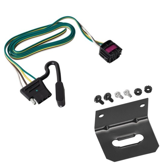 Trailer Wiring and Bracket For 20-23 Buick Encore GX 21-24 Chevrolet Trailblazer Plug & Play 4-Flat Harness